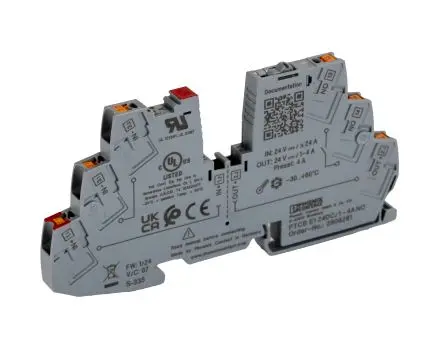 Produktfoto 1 von Phoenix Contact PTCB Elektronischer Schutzschalter 24V 1, 4A DIN-Hutschiene, Typ E L. 80 mm x 6.2mm