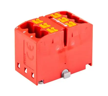 Phoenix Contact Verteilerblock 6-polig / 450V 24A, Polyamid Rot, IP20