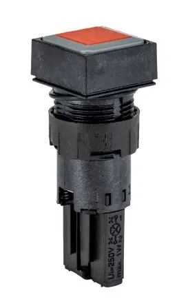 Produktfoto 1 von Eaton RMQ16 Druckschalter Ø 16 mm, Rot Tastend Vierkant Rund Kunststoff, IP65