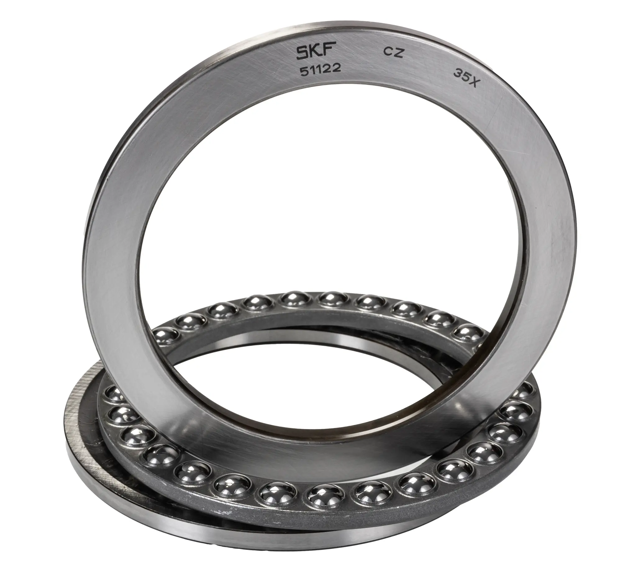 Produktfoto 1 von SKF Axialkugellager 1-reihig, Innen-Ø 110 mm / Außen-Ø 145 mm Außen-ø , Breite 25 mm