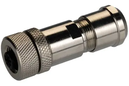 Produktfoto 1 von RS PRO CNF12 21 mm M12 Rundsteckverbinder Buchse 5-polig Buchse 4A Kabel IP67