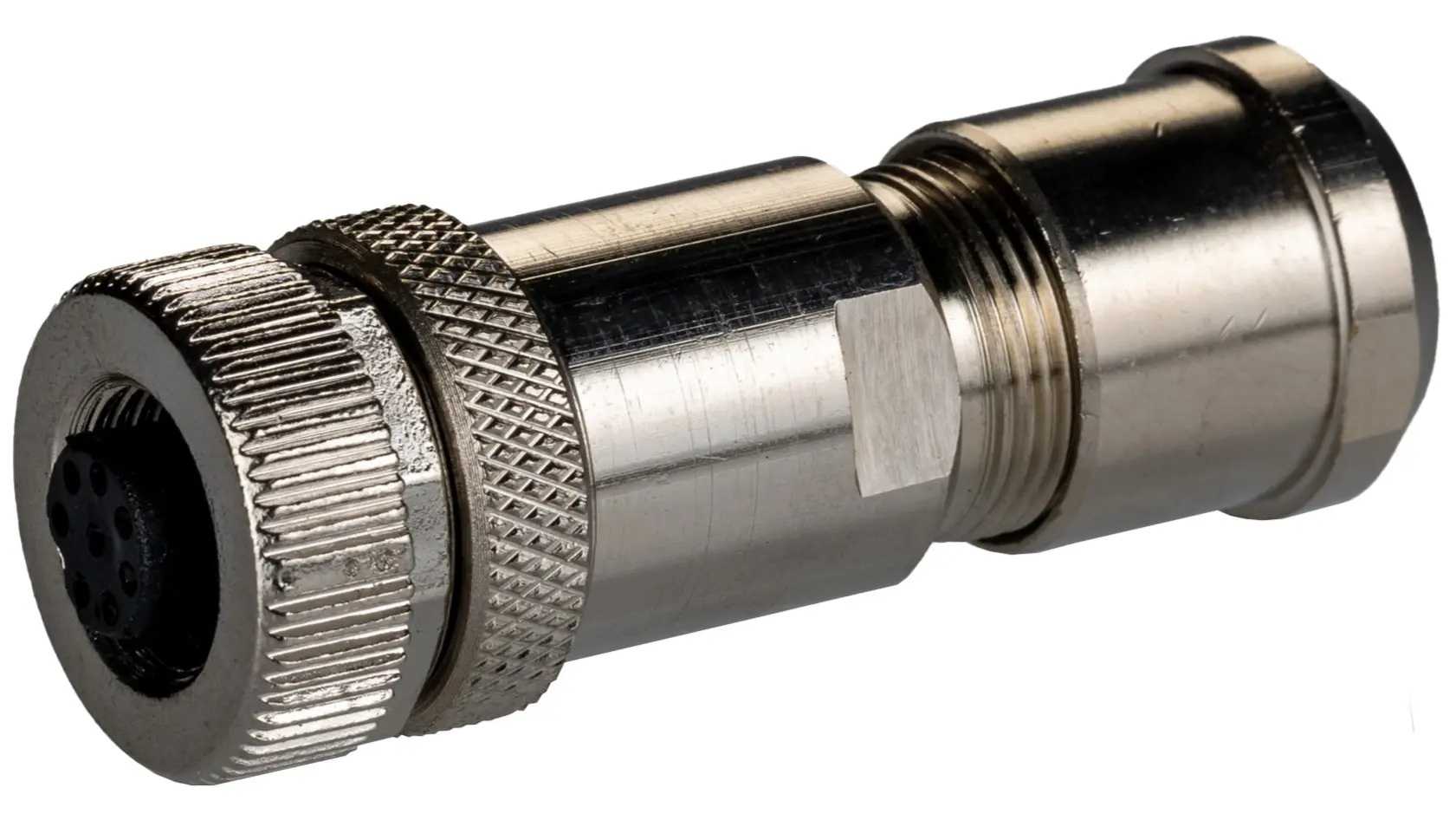 Produktfoto 1 von RS PRO CNF12 21 mm M12 Rundsteckverbinder Buchse 8-polig Buchse 3A Kabel IP40