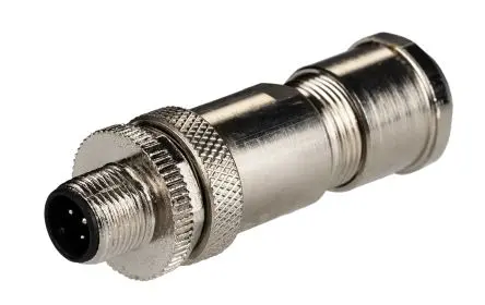 Produktfoto 1 von RS PRO CNM12 21 mm M12 Rundsteckverbinder Buchse 5-polig Stecker 4A Kabel IP67