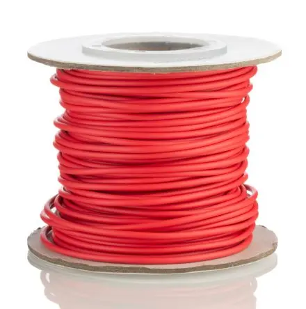 RS PRO 11028 Schaltdraht 1.3 mm², 16 AWG 305 m Rot Ø 1.75 mm 26 Litzen Modifizierter Polyphenylen-Ether