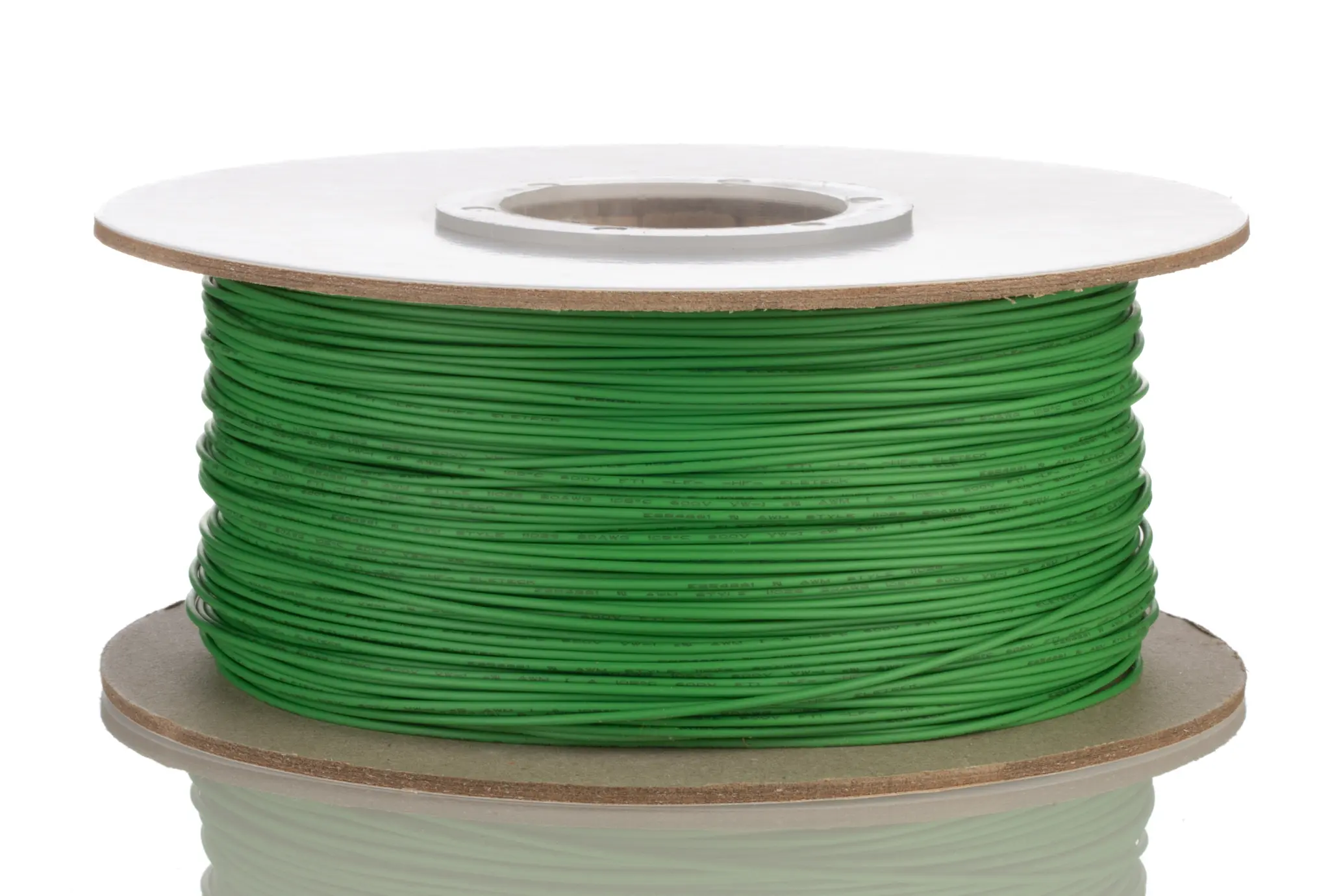 Produktfoto 1 von RS PRO Einzeladerleitung 0,51 mm², 20 AWG 305m Grün MPPE isoliert 10/0.25mm Litzen
