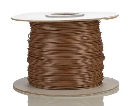 Produktfoto 1 von RS PRO 1569 Schaltdraht 0.81 mm², 18 AWG 305 m Braun Ø 2.01 mm 16 Litzen Polyvinylchlorid