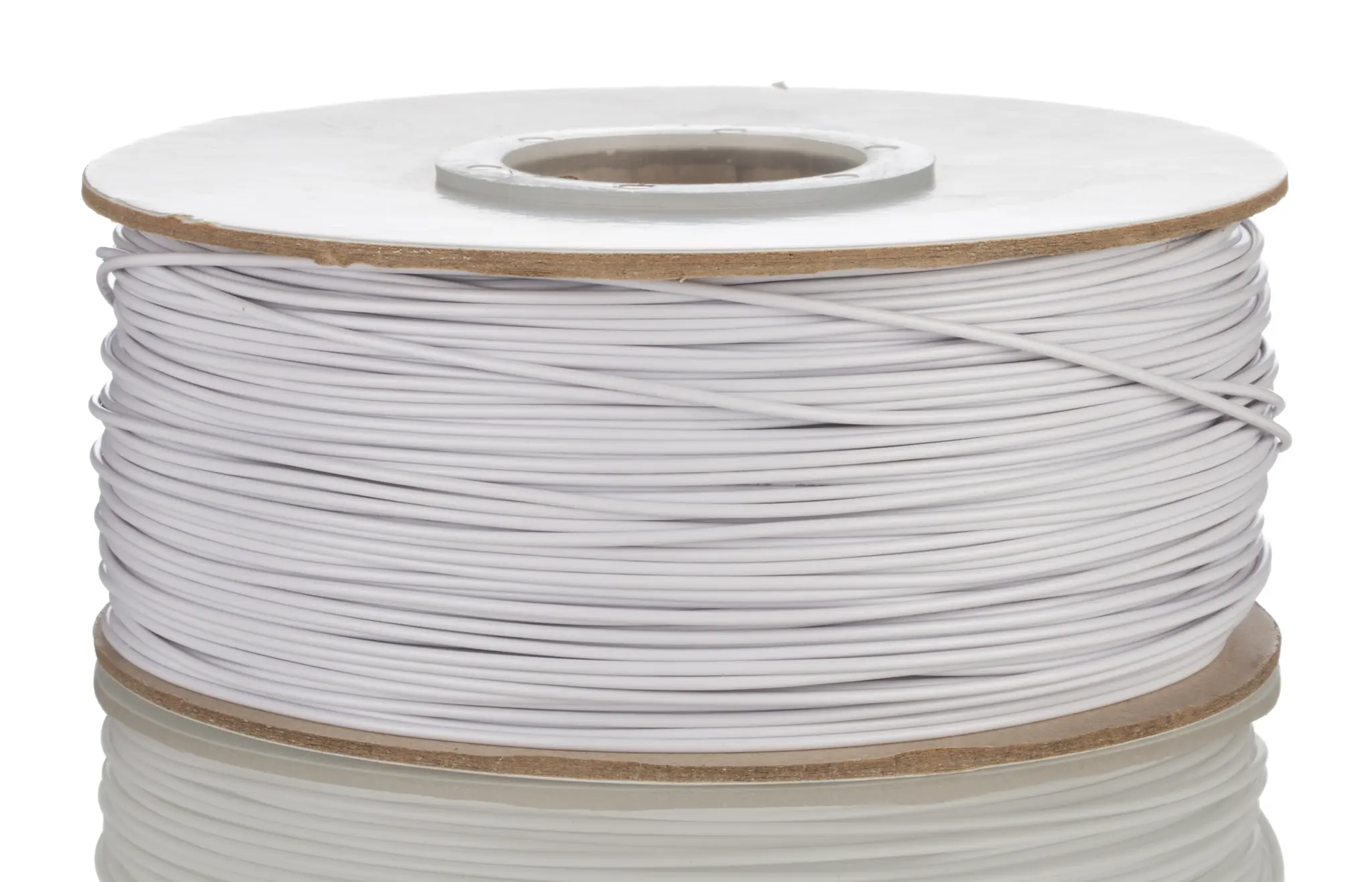 RS PRO Einzeladerleitung 0,51 mm², 20 AWG 305m Weiß PVC isoliert 10/0.25mm Litzen
