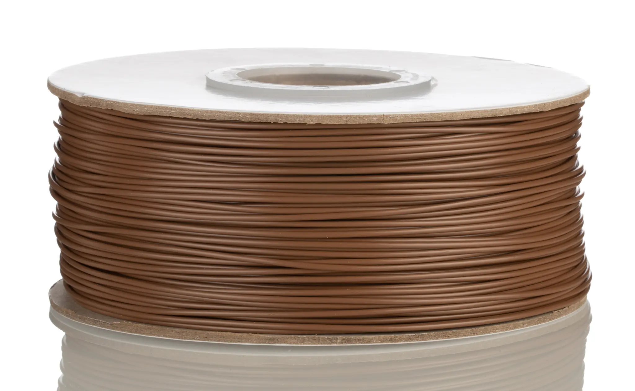 Produktfoto 1 von RS PRO Einzeladerleitung 0,52 mm², 20 AWG 305m Braun PVC isoliert 10/0.25mm Litzen