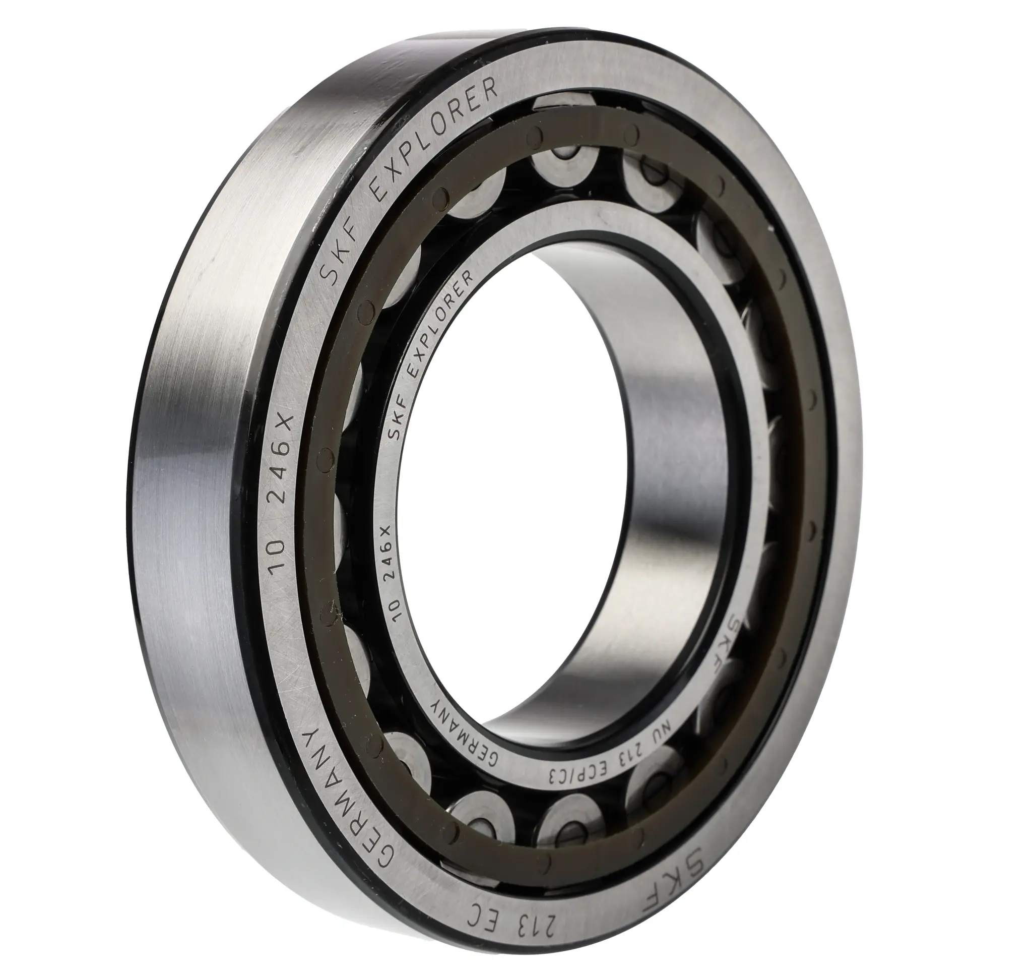 Produktfoto 1 von SKF Rollenlager 1-reihig / Außen-Ø 120 mm Außen-ø  118 kN 6700rpm 122 kN NU 213 ECP, Innen-Ø 65 mm, Breite 23 mm
