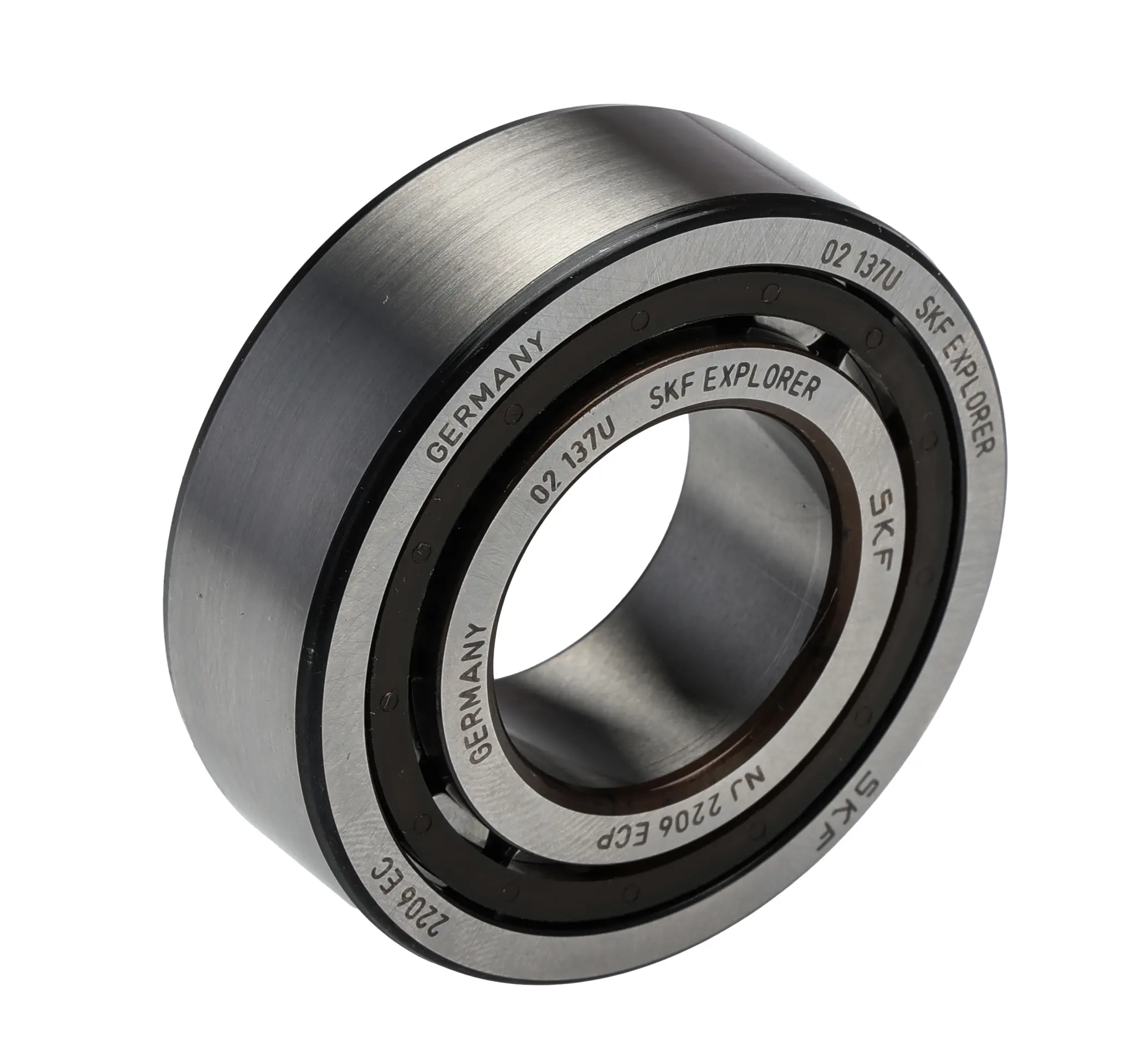 SKF Rollenlager Zylindrisch 1-reihig 55 kN NJ 2206 ECP / Außen-Ø 62 mm Außen-ø 49 kN 14rpm, Innen-Ø 30 mm, Breite 20 mm
