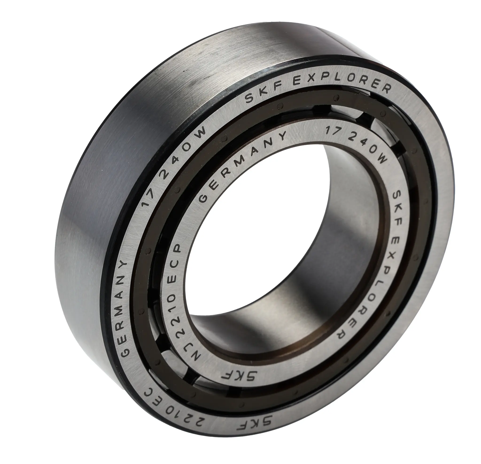 Produktfoto 1 von SKF Rollenlager 1-reihig / Außen-Ø 90 mm Außen-ø  88 kN 9000rpm 90 kN NJ 2210 ECP, Innen-Ø 50 mm, Breite 23 mm