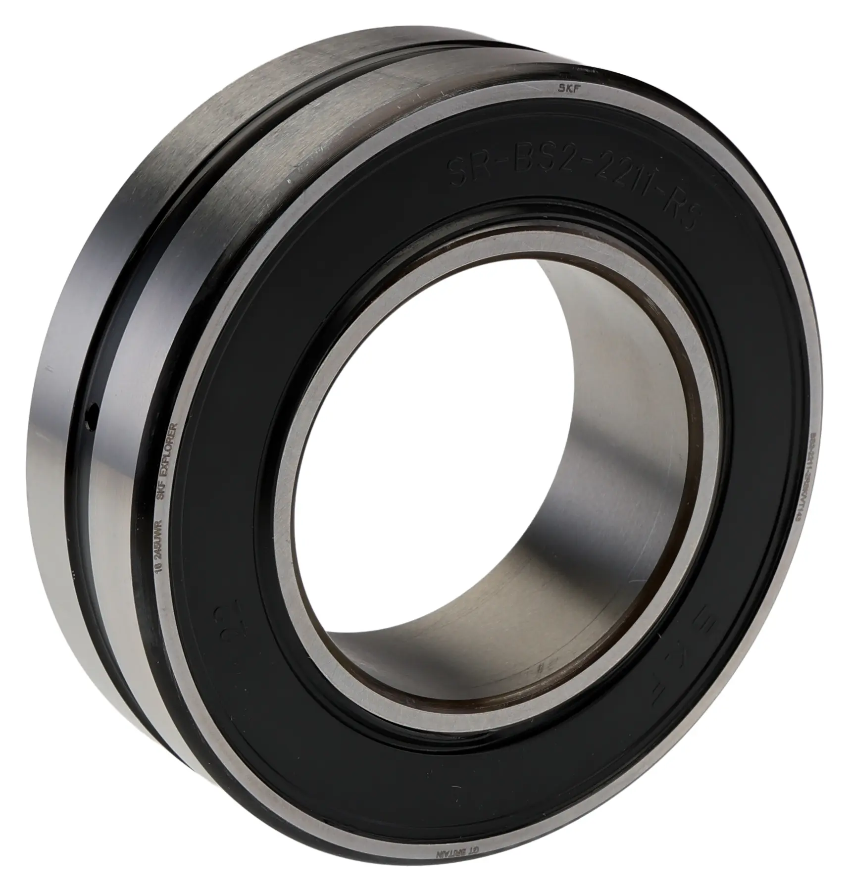 Produktfoto 1 von SKF Pendelrollenlager Typ Kugelförmig 2-reihig, Innen-Ø 55mm / Außen-Ø 100mm, Breite 31mm