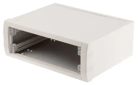 Produktfoto 1 von METCASE Mettec Aluminium Pultgehäuse, Weiß, 230 mm 85 mm, 180 mm