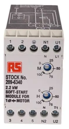 Produktfoto 1 von RS PRO Sanftstarter 230V ac 1-phasig 2.2 kW