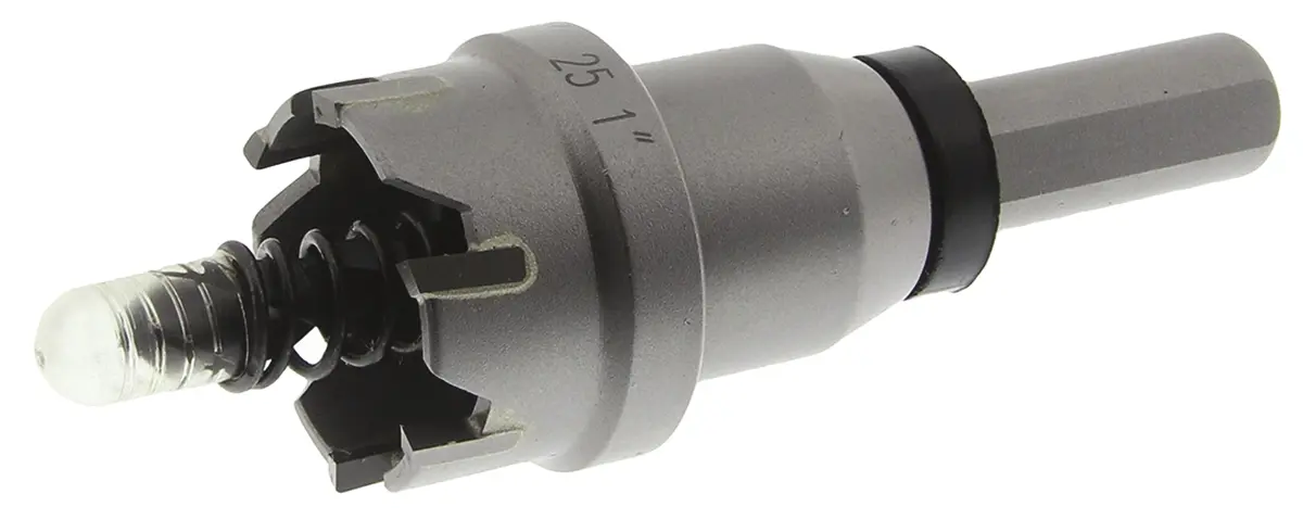 Produktfoto 1 von Blu Mol Wolframcarbid Kernbohrkrone mit Zentrierbohrer, Ø 25mm 1-Stk. / Bohrtiefe 4.5mm
