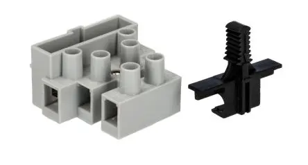 Produktfoto 1 von RS PRO 1003SI Messing Nylon 6.6 Abgesicherter Anschlussklemmenblock 16A 3-polig Schraubbefestigung, Raster 12 mm 10mm²