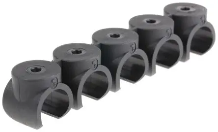 Produktfoto 1 von Legris Polymer Rohrclips, für 5 Rohre Ø 12 mm Außen-ø