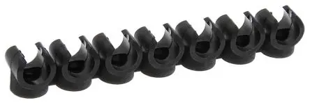 Produktfoto 1 von Legris Serie Clip Polymer Rohrclips, für 7 Rohre Ø 8 mm Außen-ø