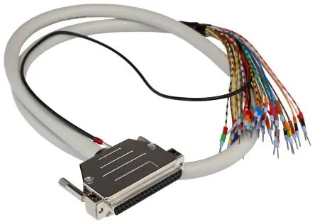Produktfoto 1 von Phoenix Contact Kabel / D-Sub, 37-polig Buchse / Nicht abgeschlossen, 1 m Halbsteifes Polyvinylchlorid, Grau, CSA, cUL,