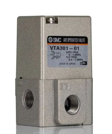 Produktfoto 1 von SMC VTA301 Pneumatik-Steuerventil RC, Pneumatisch/Feder-betätigt