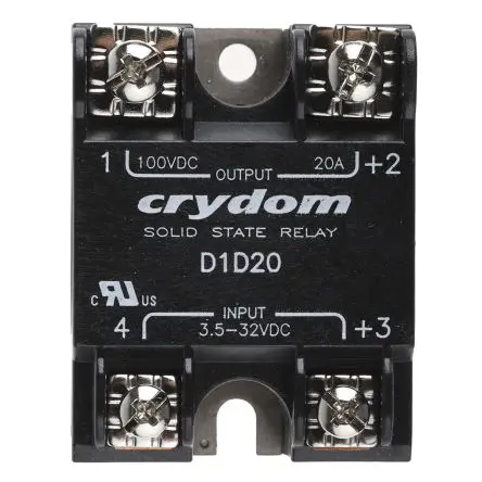 Produktfoto 1 von Sensata / Crydom D1 Panel Halbleiterausgang 100 V 32V / 20 A