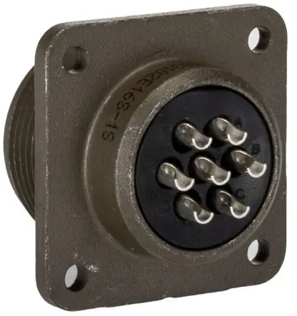Amphenol Industrial, MS-E Kupferlegierung MIL-Spec Rundsteckverbinder Gerade, 7-polig, 700V, Gerätemontage, Gehäuse 16