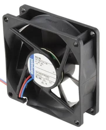 Produktfoto 1 von ebm-papst 8400 N Axiallüfter, Hülse, 12V dc / 2 W 167 mA, 3100 U/min, 69 m³/h IP68 80 mm 80mm 25 mm