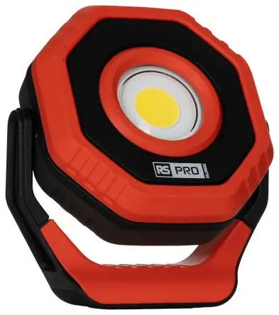 Produktfoto 1 von RS PRO CoB-LED Flutlicht Arbeitslicht, IP65 Wiederaufladbar / 15 W 1500 lm, 36mm x 124.5 mm x 114.5 mm