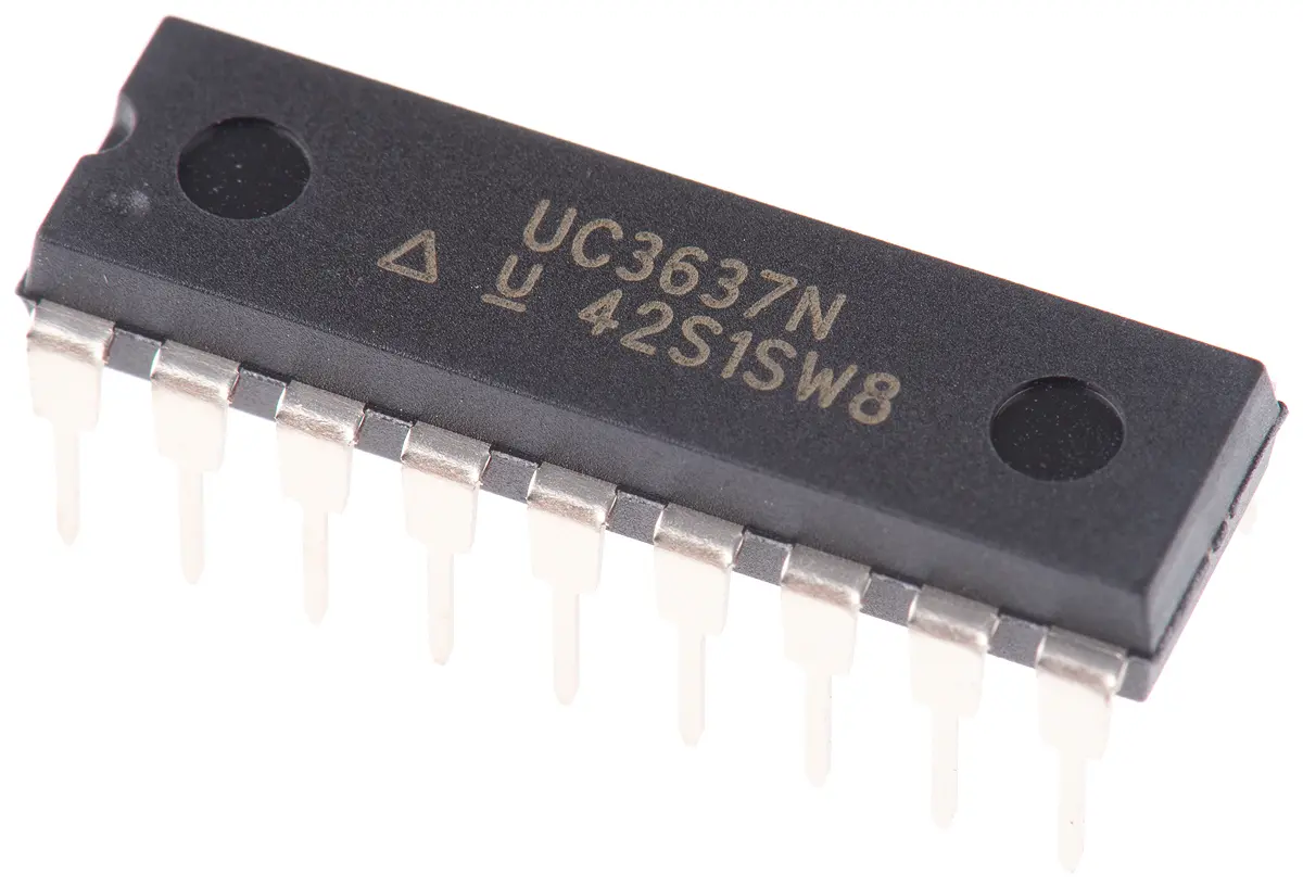 Produktfoto 1 von Texas Instruments Motor-Controller Vollbrücke 36 V, 0.1 A, PDIP, 18-Pin, 36 V, Bürstenlos, UC3637