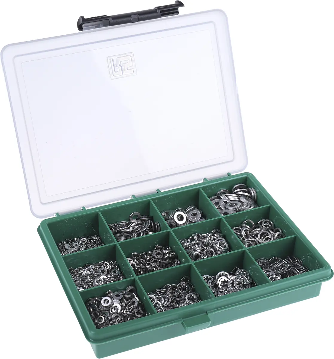 Produktfoto 1 von RS PRO Edelstahl Unterlegscheiben-Kit, 2700-teilig