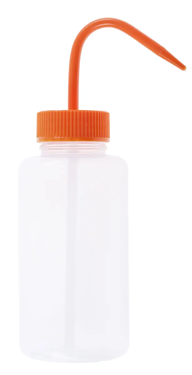 Produktfoto 1 von RS PRO Polyethylen Laborflasche 500ml, Ø 13 mm Spritzflasche Weithalsig