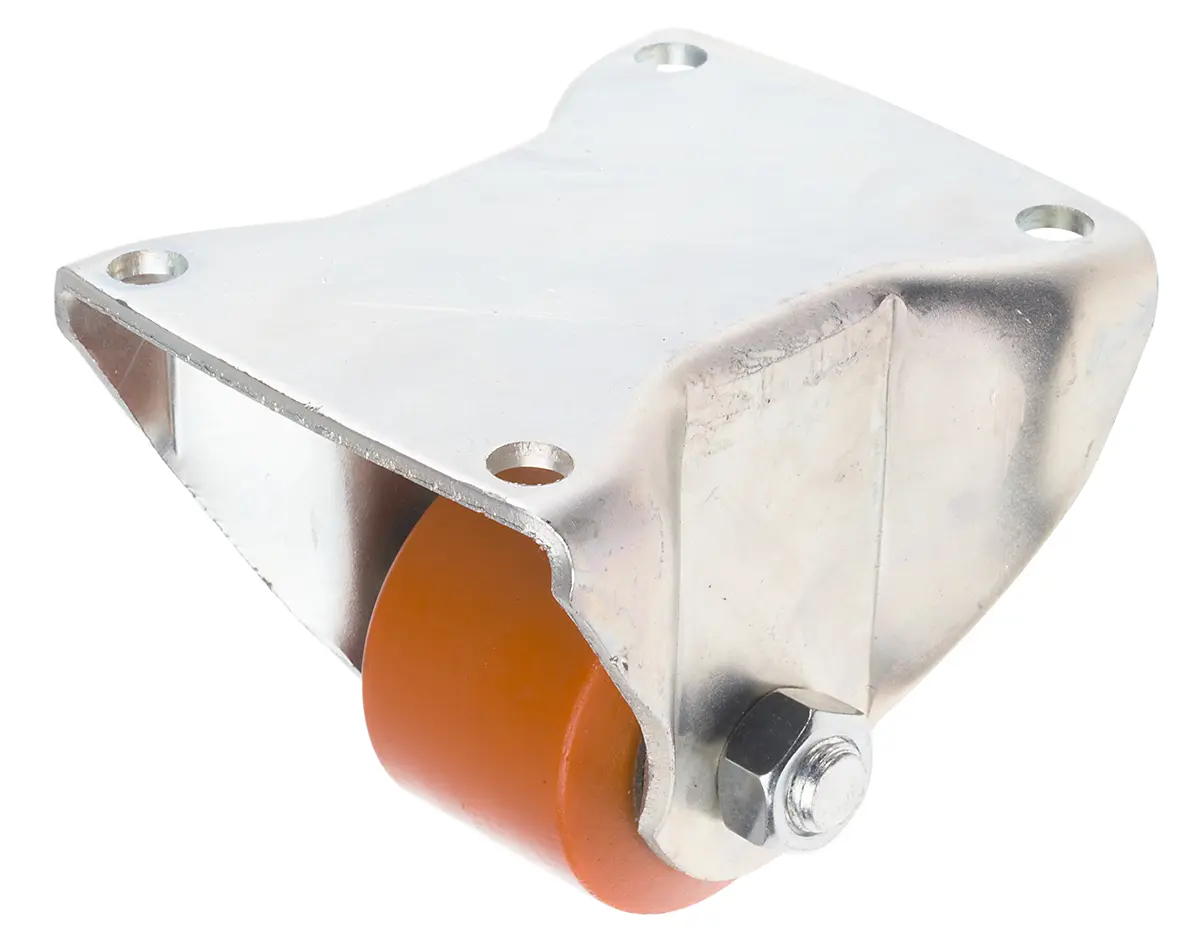 Produktfoto 1 von RS PRO Fest Lenkrolle, Rad ø 82mm, 650kg, Ges H. 137mm, 170 x 145mm, Platte, Polypropylen-Material