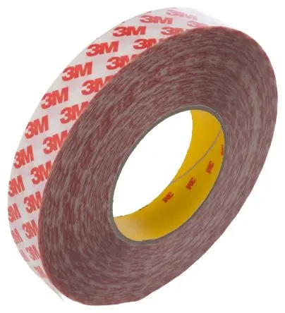 Produktfoto 1 von 3M GPT-020F Kunststoff-Klebeband doppelseitig, Klar, 40 °C bis 205 °C, Stärke 0.202 mm Polypropylen, 25mm x 50 m