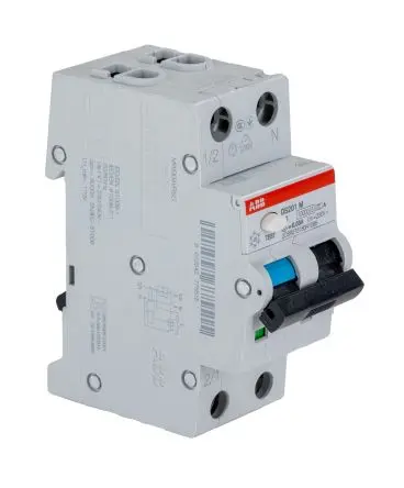 Produktfoto 1 von ABB System Pro M Compact DS201 FI/LS-Schalter (RCBO) 6A, 2-polig Typ B, Empfindlichkeit 30 mA