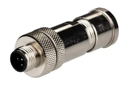 Produktfoto 1 von RS PRO CNM12 21 mm M12 Rundsteckverbinder Stecker 5-polig Stecker 4A Schraubanschlussklemme IP67