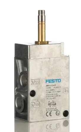 Produktfoto 1 von Festo 3/2 geschlossen monostabil MFH-3-1/4-EX Magnetventil G, Elektrisch-betätigt