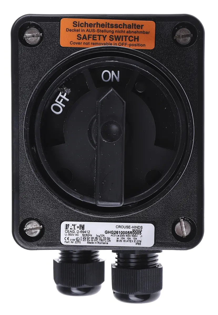 Produktfoto 1 von Eaton GHG 261 Trennschalter 10A IP 66 2 Öffner/1 Schließer