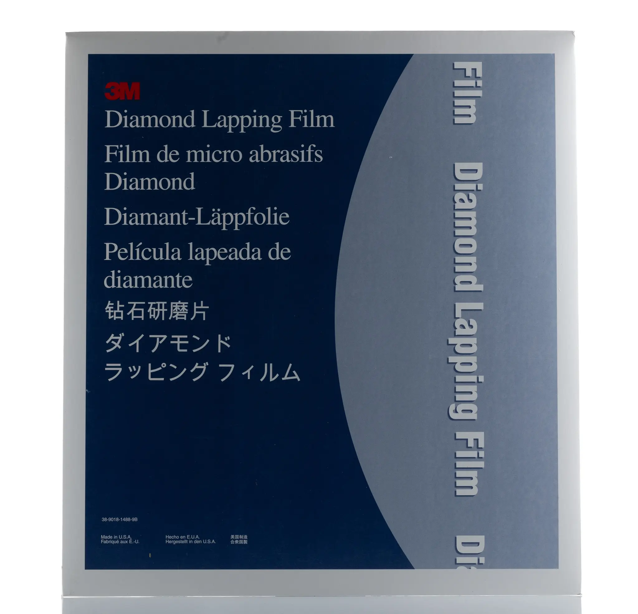 Produktfoto 1 von 3M LWL-Läppfolie, Diamant Grün, Körnung 0.1 μm, 229 mm x 279.4 mm