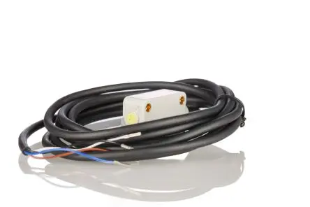 Produktfoto 1 von RS PRO PSE Kubisch Optischer Sensor, Hintergrundunterdrückung, NPN Schließer/Öffner Ausgang, Kabel