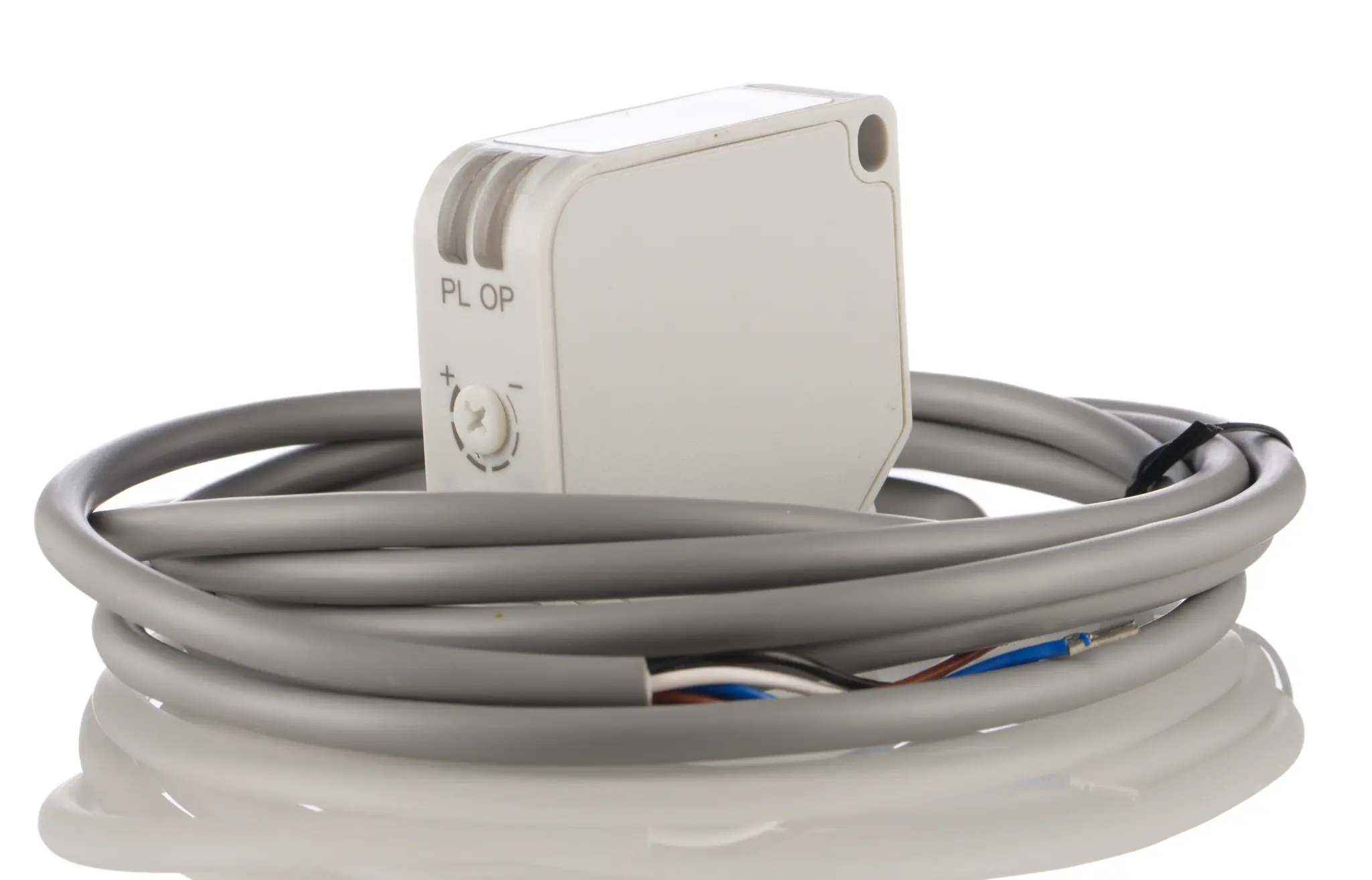 Produktfoto 1 von RS PRO Kubisch Optischer Sensor, Diffuse Reflexion, Bereich 0,3 m, Relais Ausgang, Anschlusskabel, Relais