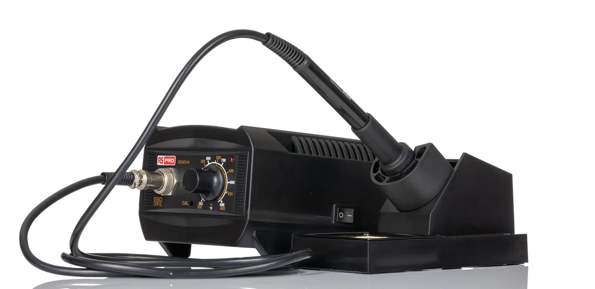 Produktfoto 1 von RS PRO Lötstation, Typ C - Eurostecker, Typ G - UK 3-polig Löten 80W / 230V bis 480°C Analog