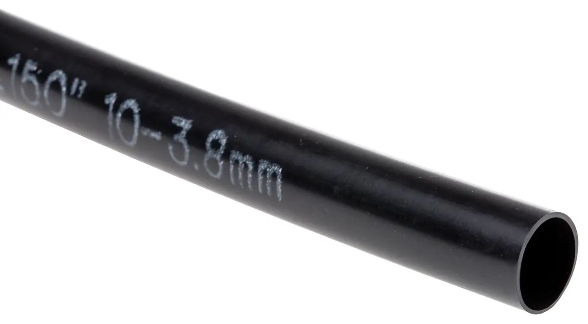 Produktfoto 1 von TE Connectivity BSTS Wärmeschrumpfschlauch, Polymer Schwarz, Ø 10.1 mm Schrumpfrate 3:1, Länge 1.2m