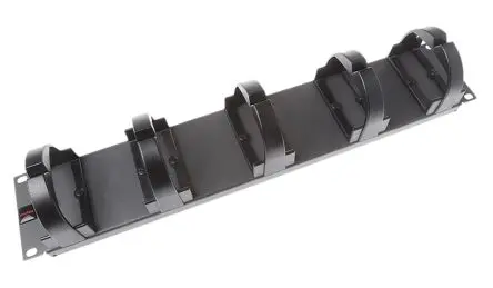 Molex CES 2 U Kabelführungspanel Kabelmanagement-Platte zur Verwend.mit 19 Zoll, Thermoplast, Stahl 5