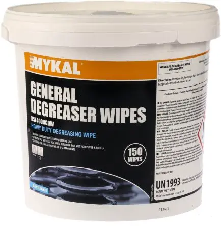 Mykal Industries De-Solv-It Fettlöser, 150 Wipes Tube