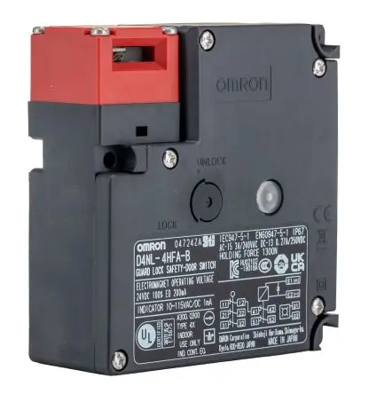 Produktfoto 1 von Omron, D4NL Magnetverriegelungsschalter Entriegelungsfähig, 3 Öffner
