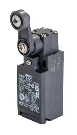 Produktfoto 1 von Omron D4n Endschalter, Rollenhebel 1 Schließer/1 Öffner, IP67, Kunststoff 240V
