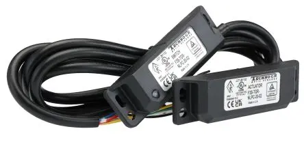 Produktfoto 1 von Omron F3S-TGR-N Magnetisch 2-m-Kabel Berührungsloser Sicherheitsschalter 24V dc aus Polyester, 2 Öffner, Magnetisch