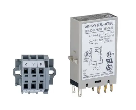Produktfoto 1 von Omron K7L Flüssigkeitslecksensor 2 x Eingänge Rack, U Sonde = 12 V 800ms 24V Spannung PNP/NPN