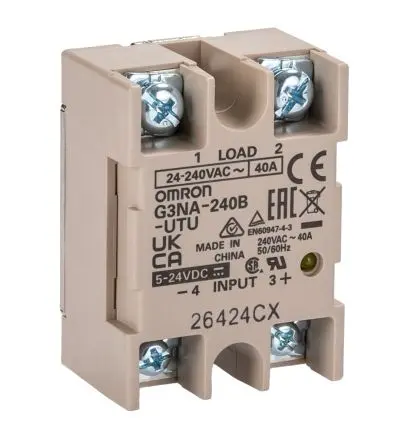 Produktfoto 1 von Omron G3NA Oberfläche Halbleiterausgang, 1-poliger Schließer - Schließer 240 V ac 24V ac / 40 A