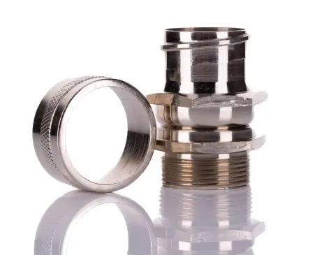 Produktfoto 1 von RS PRO KMG Messing Kabelrohr Befestigung Kabelrohr M32 32 mm Silber Nickel-Finish IP54